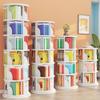Generic 6-Tier Rotating Corner Bookshelf Tower, Wood, 50 x 126 cm view 2