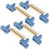Copper Terminal Blocks, 4-Pack, 8 Holes for Distribution Boxes view 1