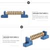Copper Terminal Blocks, 4-Pack, 8 Holes for Distribution Boxes view 2