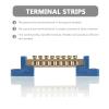 Copper Terminal Blocks, 4-Pack, 8 Holes for Distribution Boxes view 4