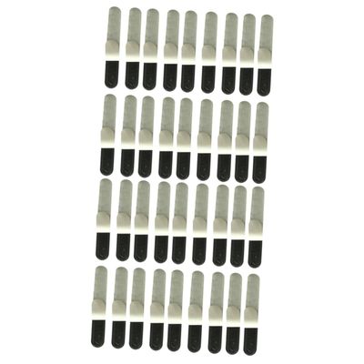 SOLUSTRE 40-Piece Reusable Hat Sweatband Liner Pads, Black