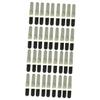 SOLUSTRE 40-Piece Reusable Hat Sweatband Liner Pads, Black view 1