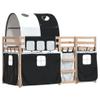 NQJIBUE Home Garden Bunk Bed without Mattress, 90 x 190 cm, Single Bed, Solid Pine Wood view 3