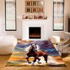 KIDSLOVE Horse Cartoon Rug for Kids, Brown, 80 x 160 cm view 1