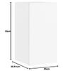 FENLAX White Wall-Mounted Cabinet with RGB LED Lights view 2