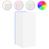 FENLAX White Wall-Mounted Cabinet with RGB LED Lights view 3