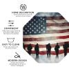 PU Leather Drink Coasters, 4-Piece Set, American Flag view 4