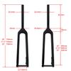 BSFHQS Full-Carbon Rigid Fork, 26/27.5/29 in, Straight or Tapered Steerer, Disc Brake, 15 x 100 mm Thru Axle (Straight, 27.5 in) view 2