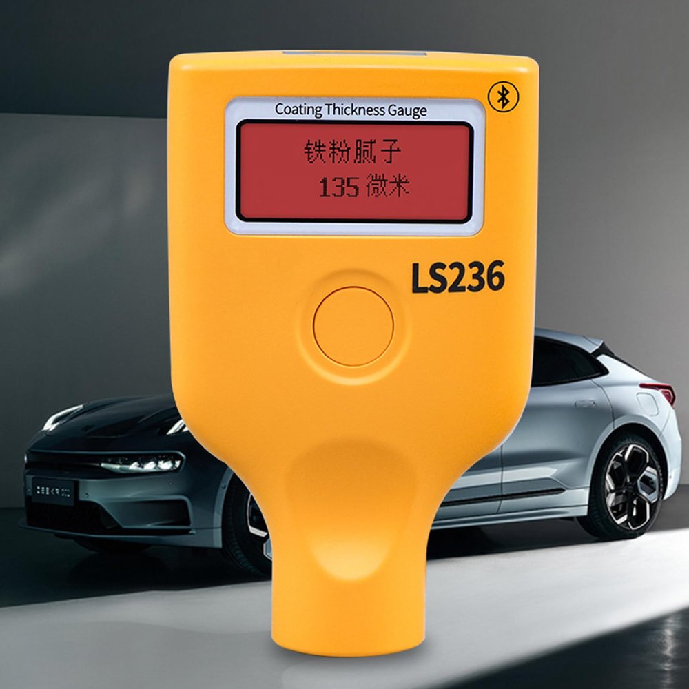 THYXGS Paint Thickness Gauge, 0.0–3500 µm, Dual-Screen, 3-Color Backlight