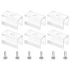TOP-VIGOR Neon RGB Light Strip Mounting Clips, 8 mm, Transparent, 50-Pack view 1