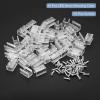 TOP-VIGOR Neon RGB Light Strip Mounting Clips, 8 mm, Transparent, 50-Pack view 3