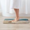 POCUK Ocean Seashell Flannel Floor Mat, Non-Slip, 50.8 x 80 cm, for Front and Back Doors, Bathroom and Shower view 4
