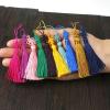 10-Piece Chinese Knot Silk Tassel Fringe Trim, Light Blue view 2