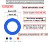 HAXIHA Blue PU Pneumatic Hose, 6 mm OD/4 mm ID, 12 m view 3
