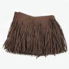 1 Meter 1030 cm 3 mm Faux Leather Tassel Fringe for Sewing Bags, Clothing and Lace Trim, Dark Brown 70 view 1