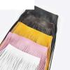 1 Meter 1030 cm 3 mm Faux Leather Tassel Fringe for Sewing Bags, Clothing and Lace Trim, Dark Brown 70 view 4