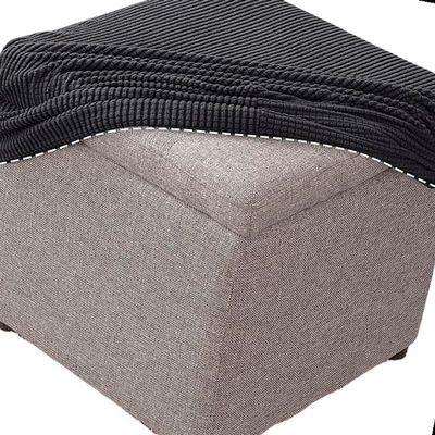 HKJGNH Square Stretch Footstool Cover, 35 x 35 cm