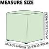 HKJGNH Square Ottoman Cover, Stretch Slipcover, 50 x 50 cm view 2