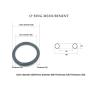 TROIOIUM CS 6 mm Nitrile O-Ring, High Oil Resistance, 6 mm Thick, Outer Diameter 30400 mm (OD 185MM, 1PC) view 2