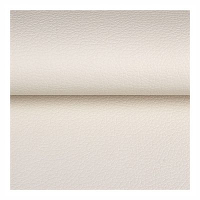 Cream White PU Faux Leather Fabric, Lychee Grain, 4 m × 1.4 m