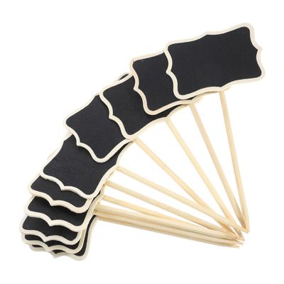 Lurrose Mini Chalkboard Signs with Picks, 20-Pack