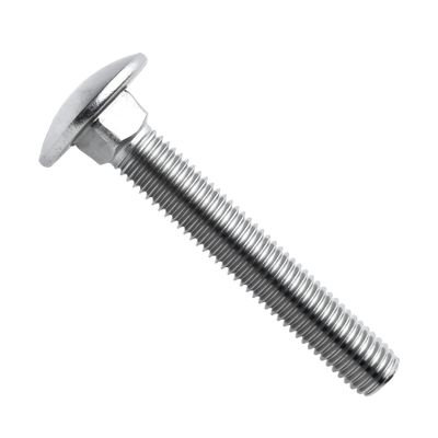 RYSUPPLY A2 Stainless Steel Carriage Bolts, M10 x 70/70, DIN 603, 10-Pack