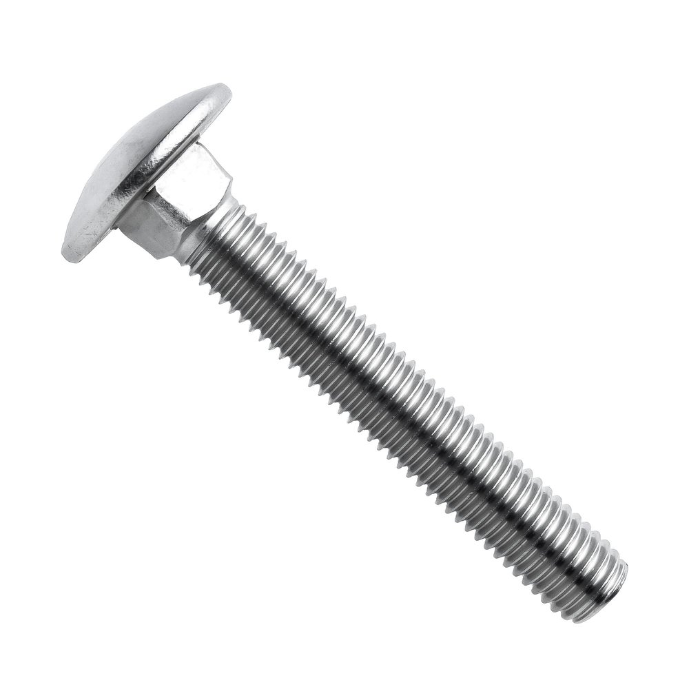 RYSUPPLY A2 Stainless Steel Carriage Bolts, M10 x 70/70, DIN 603, 10-Pack