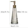 WUSHADEHANS Bathroom Soap Dispenser, Umbrella-Shaped Countertop Lotion Dispenser, Brown view 2