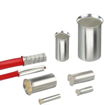 QMKADFQXF 2000-Piece Copper Non-Insulated Ferrule Crimp Connectors, EN-2518