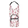 Amooorous Water Bottle Carrier with Red Crushed Flowers, Insulated Sleeve and Belt Holder view 1