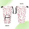Amooorous Water Bottle Carrier with Red Crushed Flowers, Insulated Sleeve and Belt Holder view 3