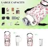 Amooorous Water Bottle Carrier with Red Crushed Flowers, Insulated Sleeve and Belt Holder view 4