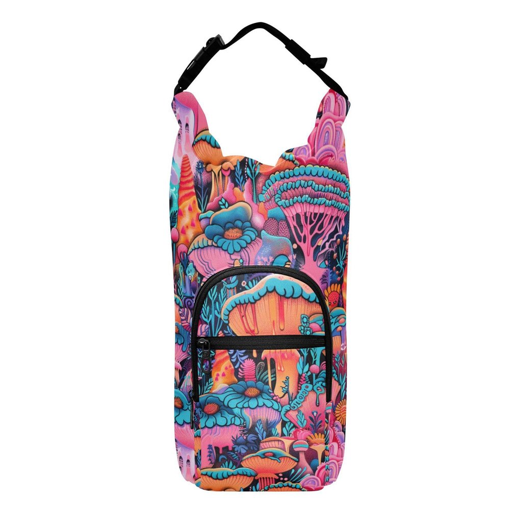 Amooorous Hippy Magic Insulated Water Bottle Holder with Strap, Fits 590 ml, 680 ml, 907 ml, and 1,134 ml Bottles