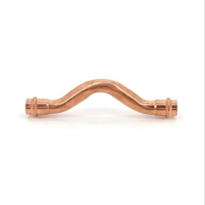 CZAOINCU 15/22 mm Copper End-Feed Elbow Welding Pipe Fitting for Air Conditioning and Refrigeration, Double-Crush V Type (ID 22 mm)