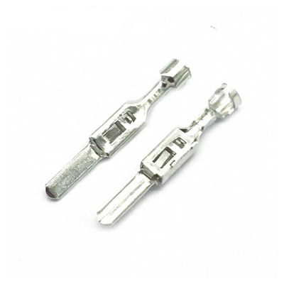 DSZUJTYROP 20-Piece H62 Brass-Tinned Copper Crimp Terminals, 2.8 mm, Male Automotive Connector Splice Pins, DJ615C-2.80.8A G398