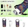 Amooorous Water Bottle Holder with Rainbow Glitter Leopard Print, Adjustable, Insulated, for Hiking, Fits 590 ml, 680 ml, 907 ml, and 1,134 ml Bottles view 4