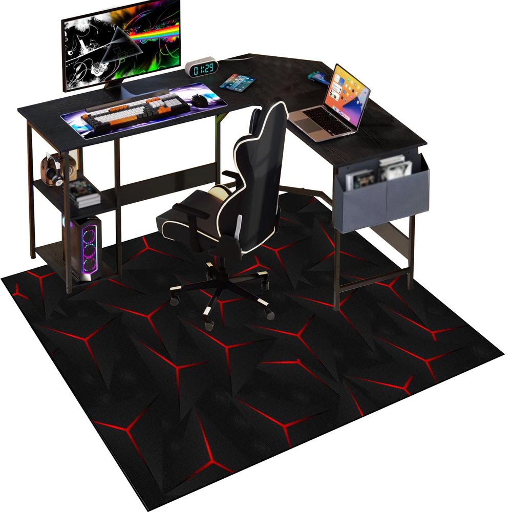 Office Chair Floor Mat for Hard Floors, 100 x 120 cm