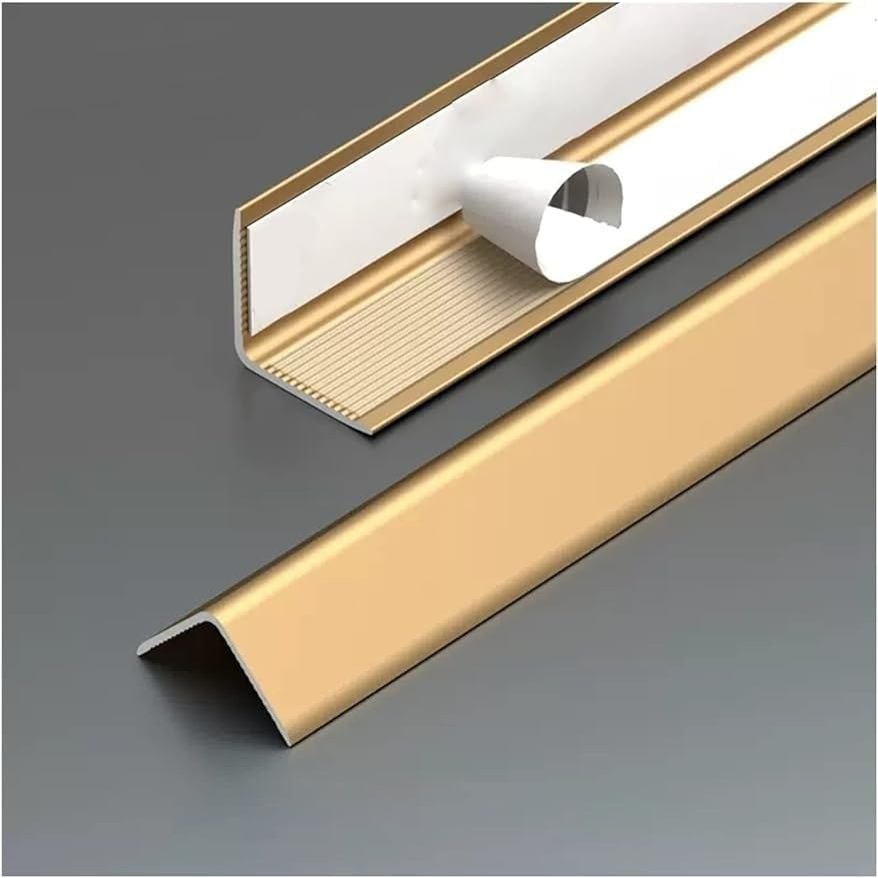 Raouoae Edge Trim for Walls and Countertops, 2 Pieces, Length: 80/100/150 cm, Aluminum Corner Protector and Decorative Angle Trim (L: 59, W: 1 in)
