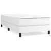 Brokky Bed Frame White 80 x 200 cm Faux Leather view 2