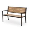 MANAFEEL Outdoor Garden Bench, 128 cm, Double Seat view 1
