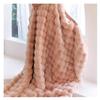 DAO-UPPSE Faux Rabbit Blanket for Adults, Pink, 130 x 160 cm (51 x 63 in) view 1
