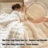 DAO-UPPSE Faux Rabbit Blanket for Adults, Pink, 130 x 160 cm (51 x 63 in) view 3
