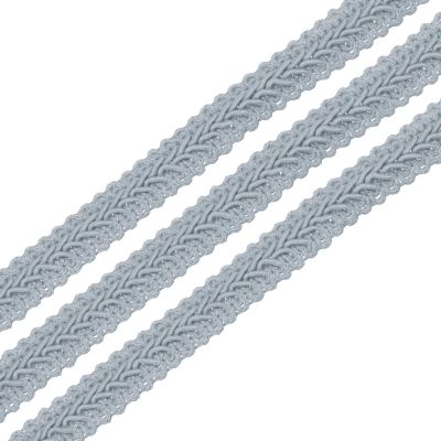 Sourcing Map 2-Pack Braided Gimp Trim, 12 mm x 12 m, Gray