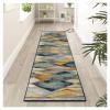 Siunwdiy Modern Geometric Runner Rug, 100 x 280 cm view 2