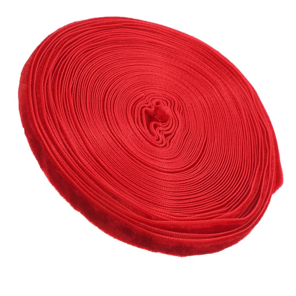 Gift Wrapping Ribbon, 1 Roll, Polyester, Red, 10 mm