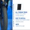 20 x 5.0 Fat Tire for E-Bike MTB, All-Terrain Tread, High-Performance, Slip- and Wear-Resistant view 2