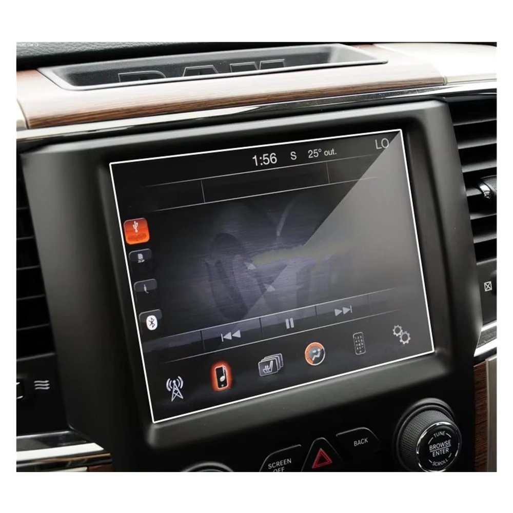 Tempered Glass Screen Protector for Dodge Ram Uconnect 8.4-Inch Display, 2013–2018