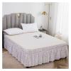 XMAIYIF Bed Skirt, Elastic Green Solid-Color Single-Bed Ruffled Bedspread Skirt (P1, XXL) view 1