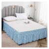 XMAIYIF Bed Skirt, Elastic Green Solid-Color Single-Bed Ruffled Bedspread Skirt (P1, XXL) view 2