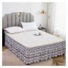 XMAIYIF Bed Skirt, Elastic Green Solid-Color Single-Bed Ruffled Bedspread Skirt (P1, XXL) view 3